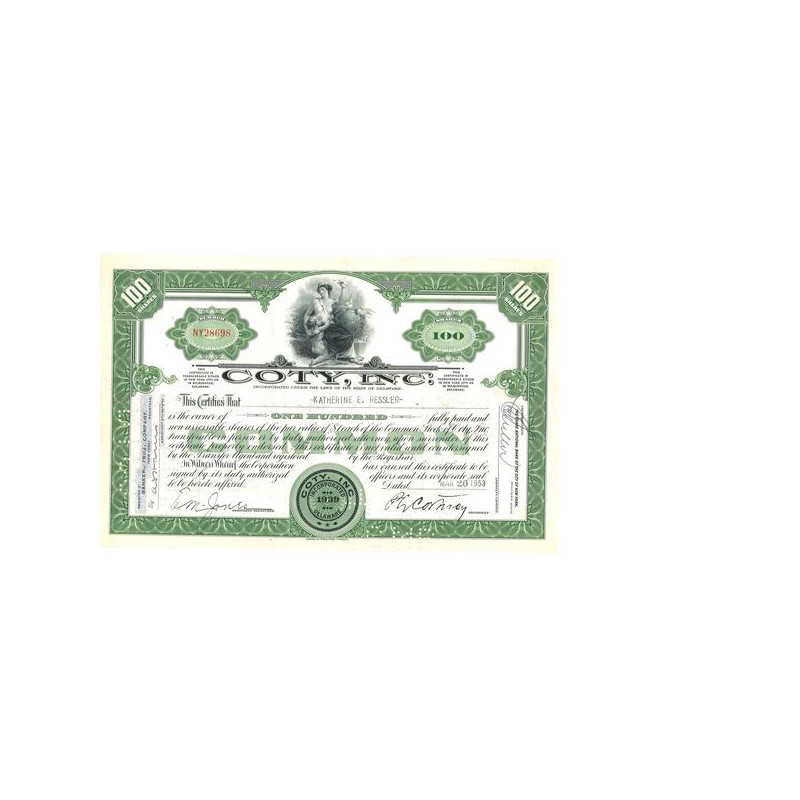 Coty Inc (Titre 100 Act)