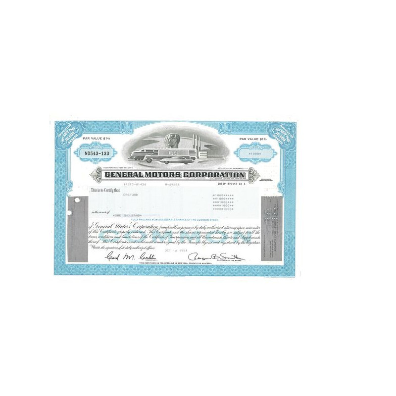 General Motors Corp (Bleu)(Titre 100 Act)