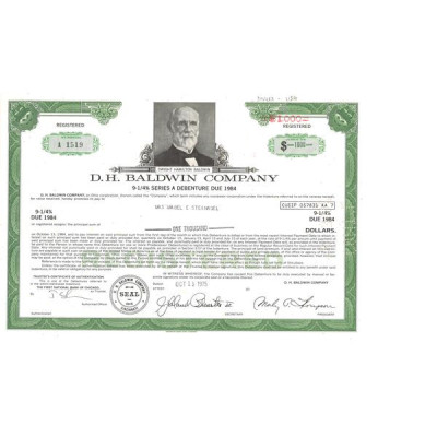 D. H. Baldwin Cy (Act 1000$)