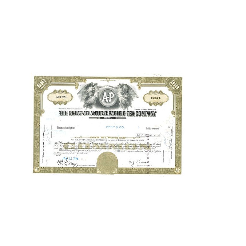 The Great Atlantic & Pacific Tea Cy (Titre 100 Act)