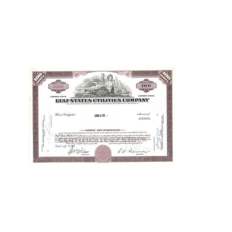 Gulf States Utilities Cy (Titre 100 Act)