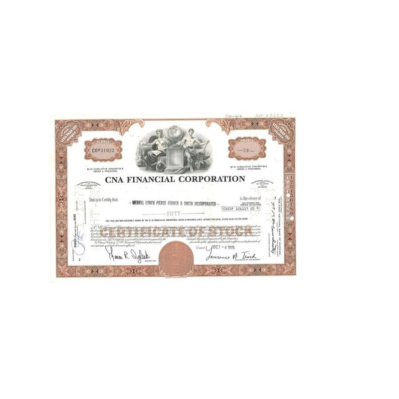 CNA Financial Corp (Titre 50 Act)