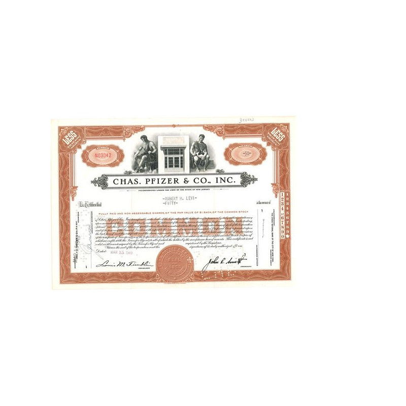 Chas Pfizer & Co Inc (Titre 50 Act)
