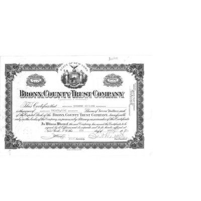 Bronx County Trust Cy (Titre 25 Act)