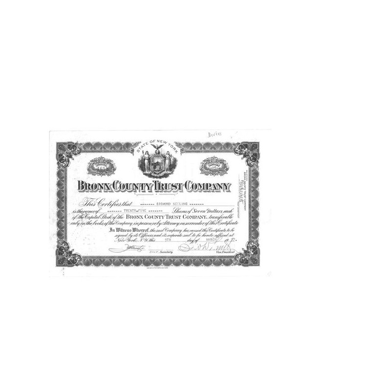 Bronx County Trust Cy (Titre 25 Act)