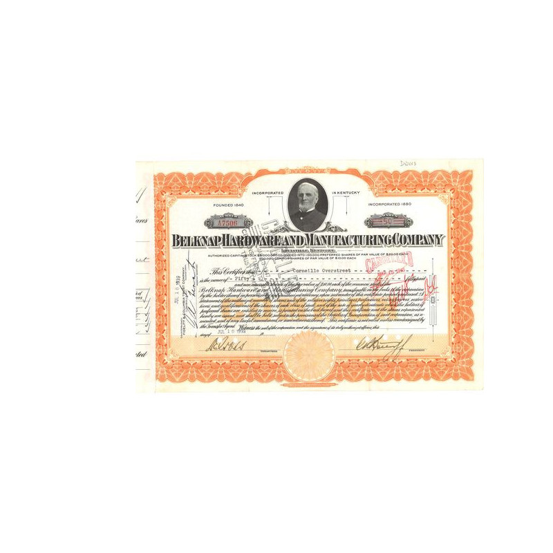 Belknap Hardware and Manufacturing (Titre 50 Act)