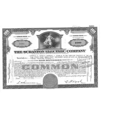 The Scranton Electric Cy (Titre 100 Act)