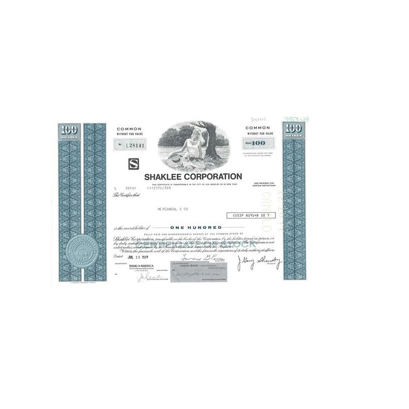 Shaklee Corp (Titre 100 Act)