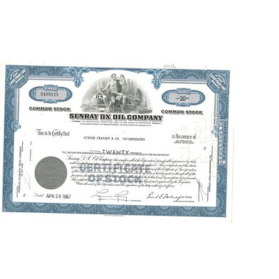 Sunray DX Oil Cy (Titre 20 Act)