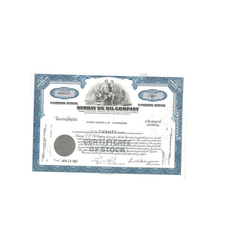 Sunray DX Oil Cy (Titre 20 Act)