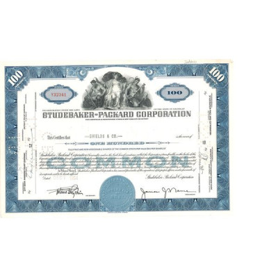 Studebaker-Packard Corp (Bleu)(Titre 100 Act)