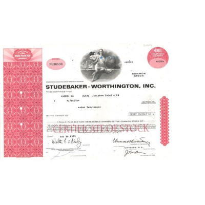 Studebaker-Worthington Inc (Titre 1000 Act)