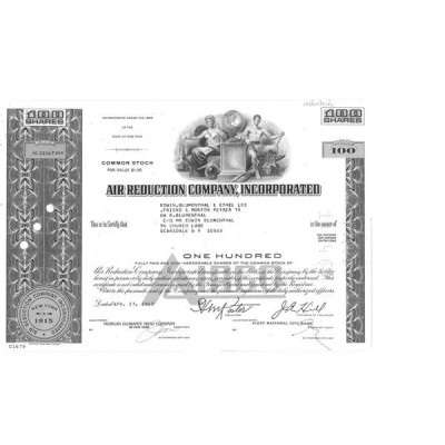 Air Reduction Cy Inc (Titre 100 Act)