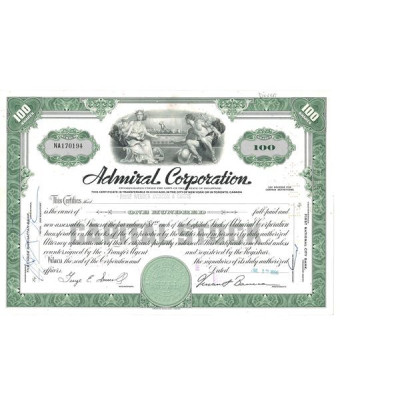 Admiral Corp (Titre 100 Act)