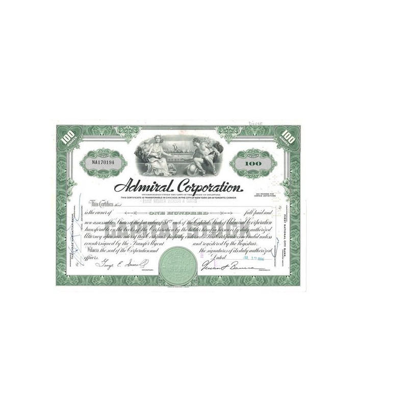 Admiral Corp (Titre 100 Act)