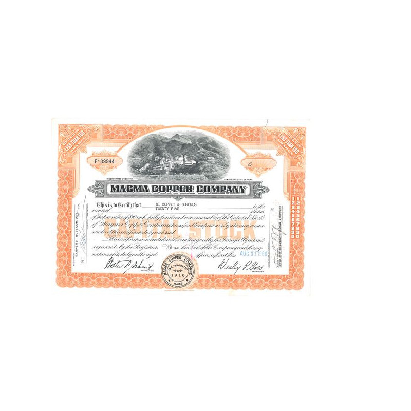 Magma Copper Cy (Titre 25 Act)