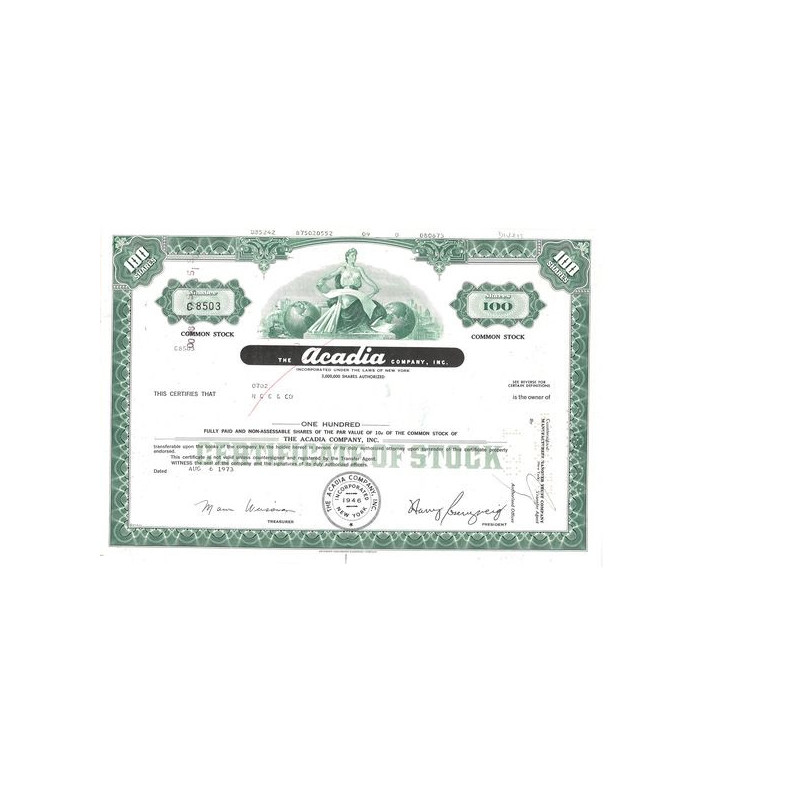 The Acadia Cy (Titre 100 Act)