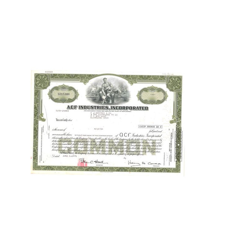 Acf Industries Inc (Titre 50 Act)