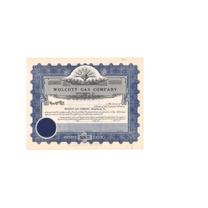 Wolcott Gas Cy (Blanquette)