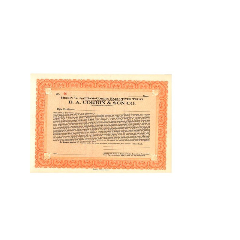 Henry G. Lapham-Corbin Executives Trust (B. A. Corbin & Son Co.)(Blanquette)