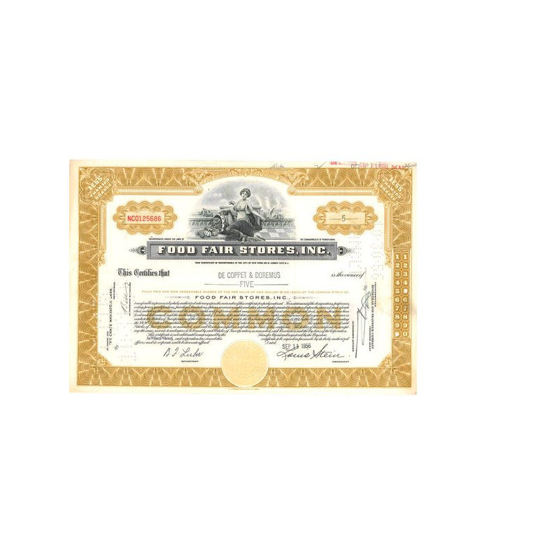 Food Fair Stores Inc (Titre 05 Act)