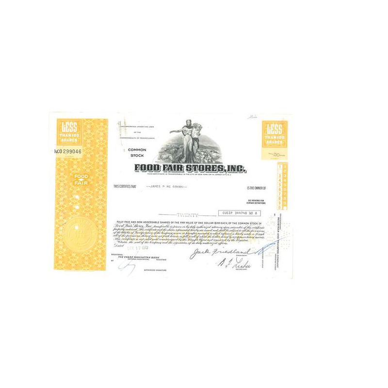 Food Fair Stores Inc (Titre 20 Act)