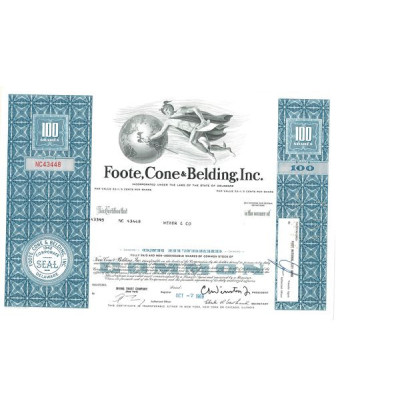 Foote. Cone & Belding. Inc (Titre 100 Act)