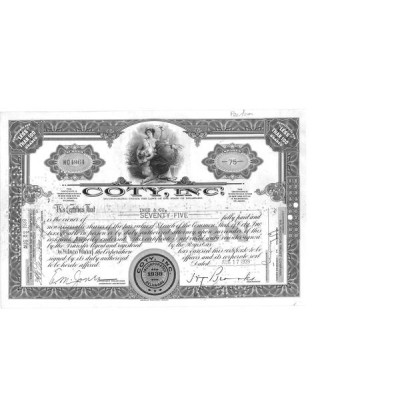 Coty Inc (Titre 75 Act)