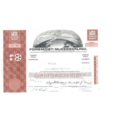 Foremost-McKesson Inc (Titre 25 Act)