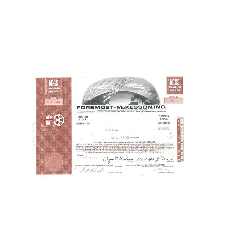 Foremost-McKesson Inc (Titre 25 Act)