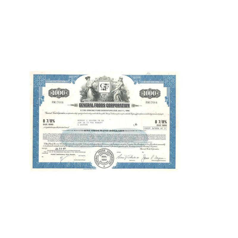 General Foods Corp (Titre 1000 Act)
