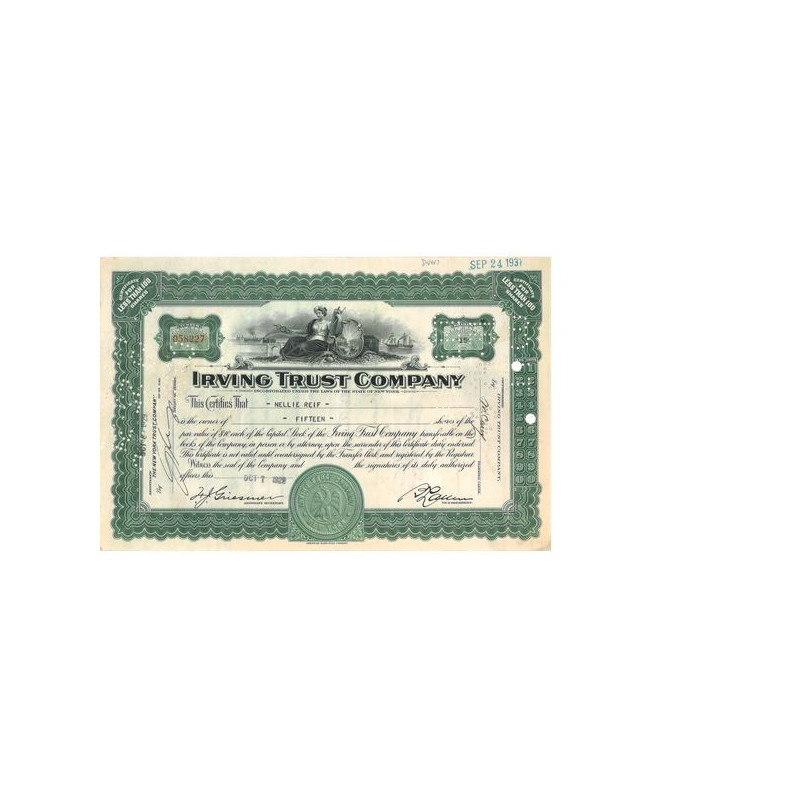 Irving Trust Cy (Titre 15 Act)