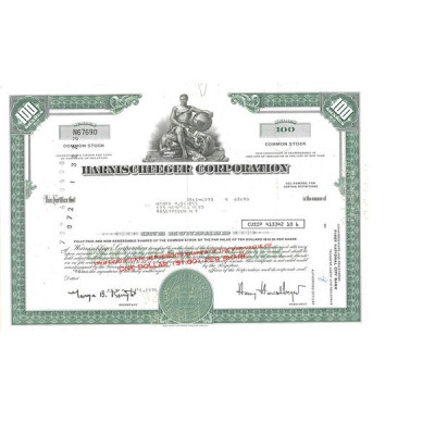 Harnischfeger Corp (Titre 100 Act)