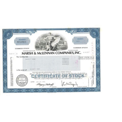 Marsh & McLennan Companies Inc (Titre CN)