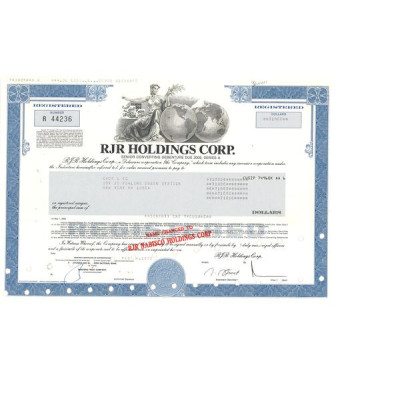 RJR Holdings Corp (Act 71000 $)