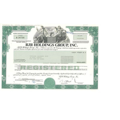 RJR Holdings Corp (Act 8600 $)