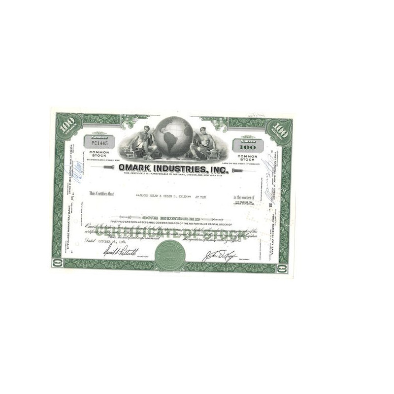 Omark Industries Inc (Titre 100 Act)