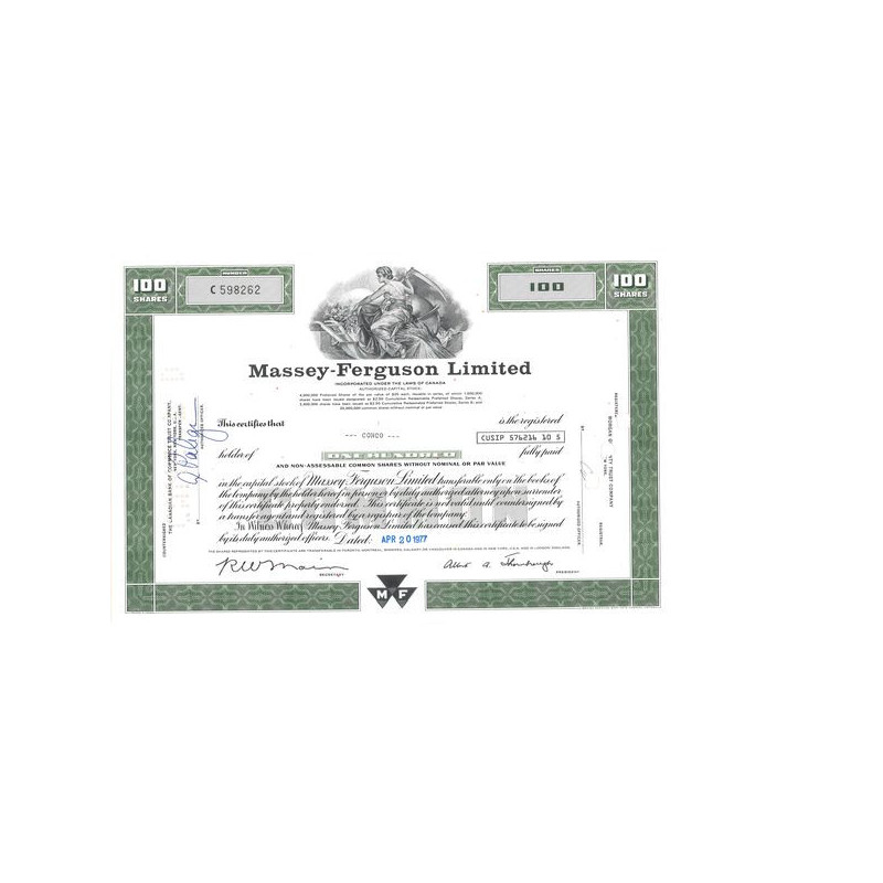 Massey-Ferguson Ltd (Titre 100 Act)