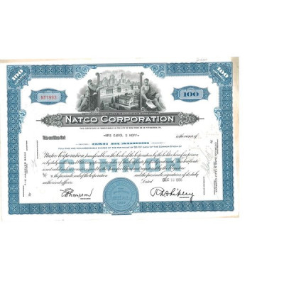 Natco Corp (Titre 100 Act)