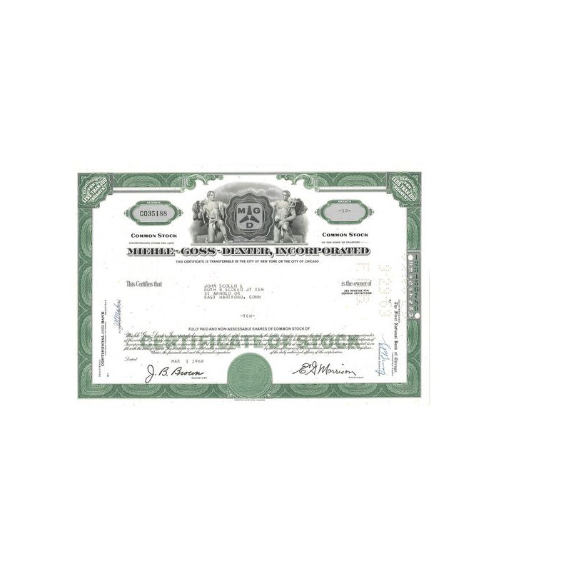 Miehle Goss Dexter Inc (Titre 10 Act)