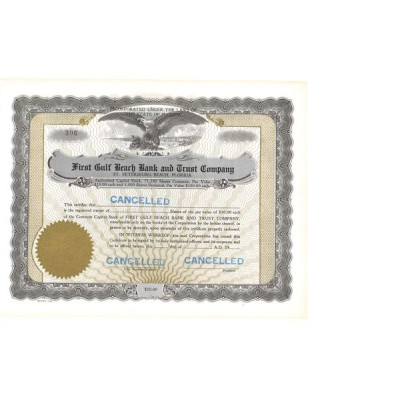 First Gulf Barch Bank and Trust Cy (Titre CN)