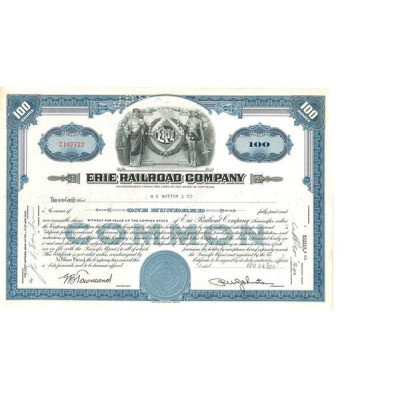 Erie Railroad Cy (Titre 100 Act)