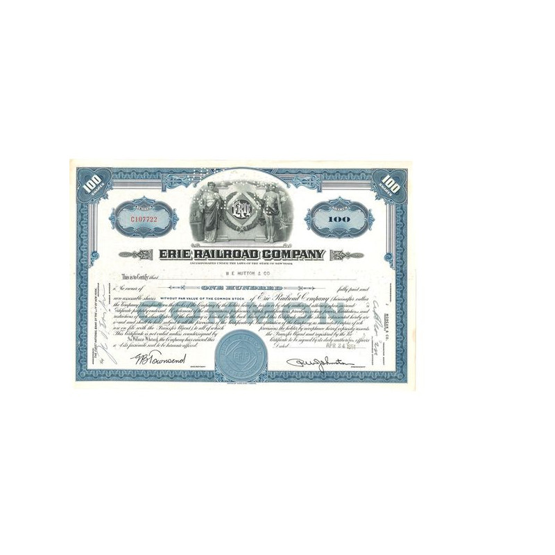 Erie Railroad Cy (Titre 100 Act)