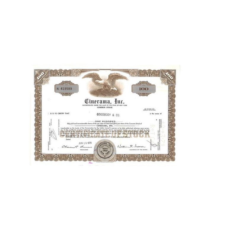 Cinerala Inc (Titre 100 Act)