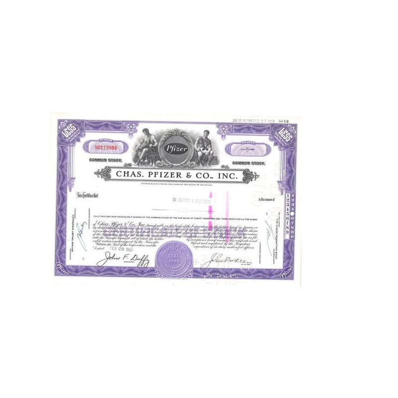 Chas. Pfizer & Co Inc (Titre 05 Act)