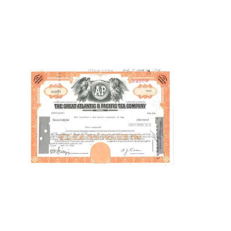 The Great Atlantic & Pacific Tea Cy (Titre 200 Act)