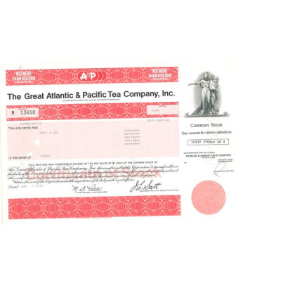 The Great Atlantic & Pacific Tea Cy (Titre CN)