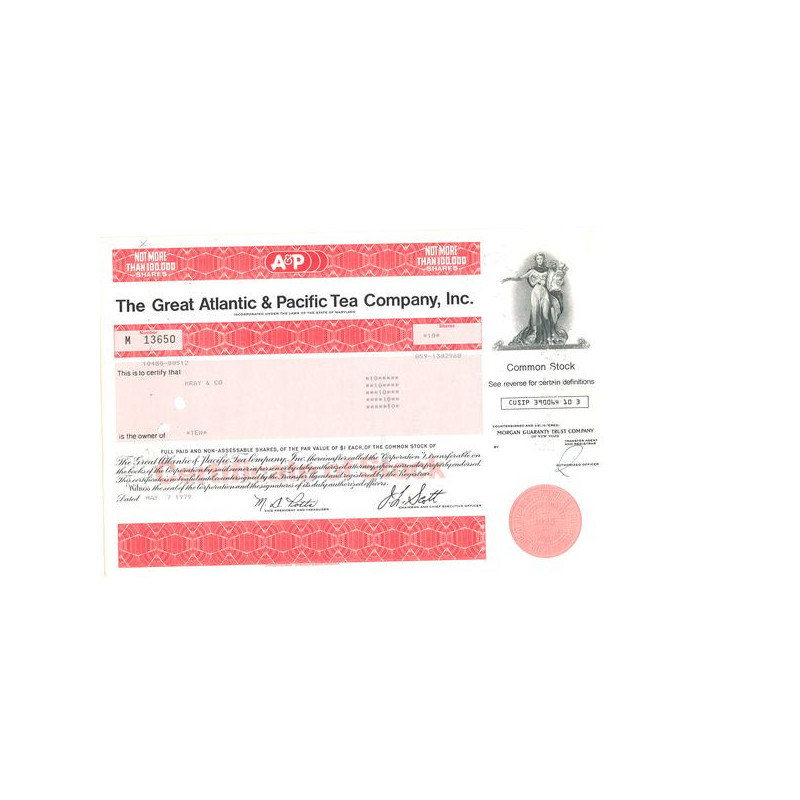 The Great Atlantic & Pacific Tea Cy (Titre CN)