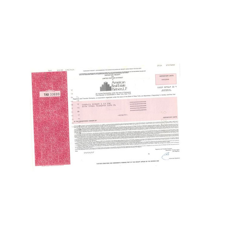 American Real Estate Partners LP (Titre 90 Act)