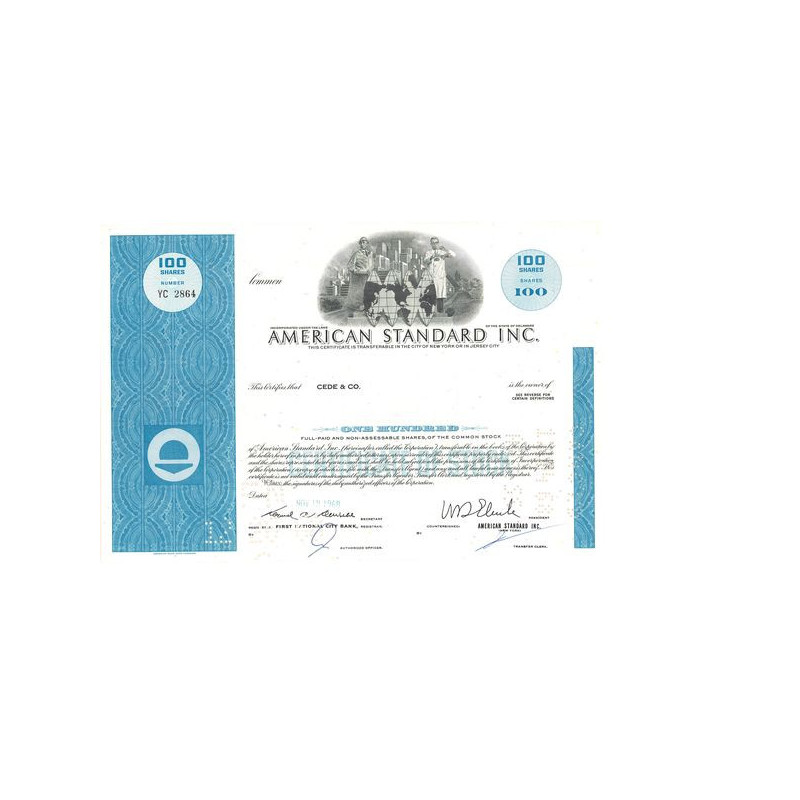 American Standard Inc (Titre 100 Act)